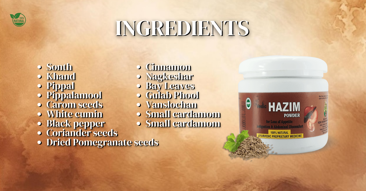 Vedic Hazim Powder banner
