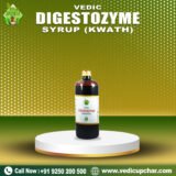 Vedic Digestozyme Syrup (Kwath) (Sugar Free) 500 ML | Ayurvedic Digestive support for Indigestion, Gas, Bloating & Post-Meal Heaviness |