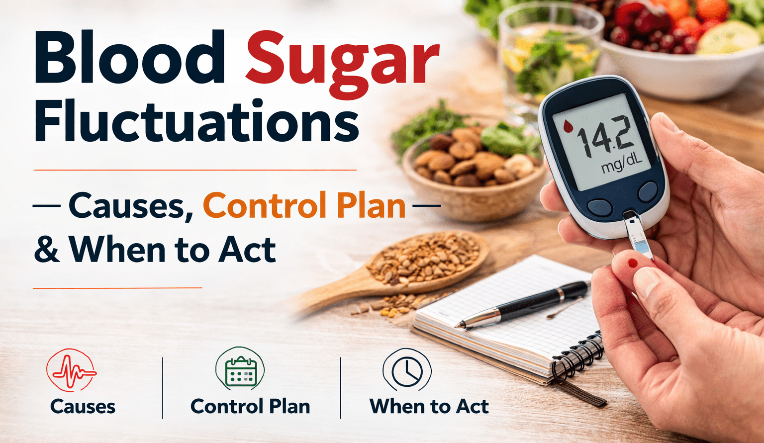 Blood sugar fluctuations: reasons and control