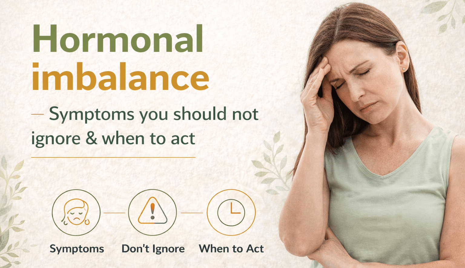 Hormonal imbalance symptoms you should not ignore